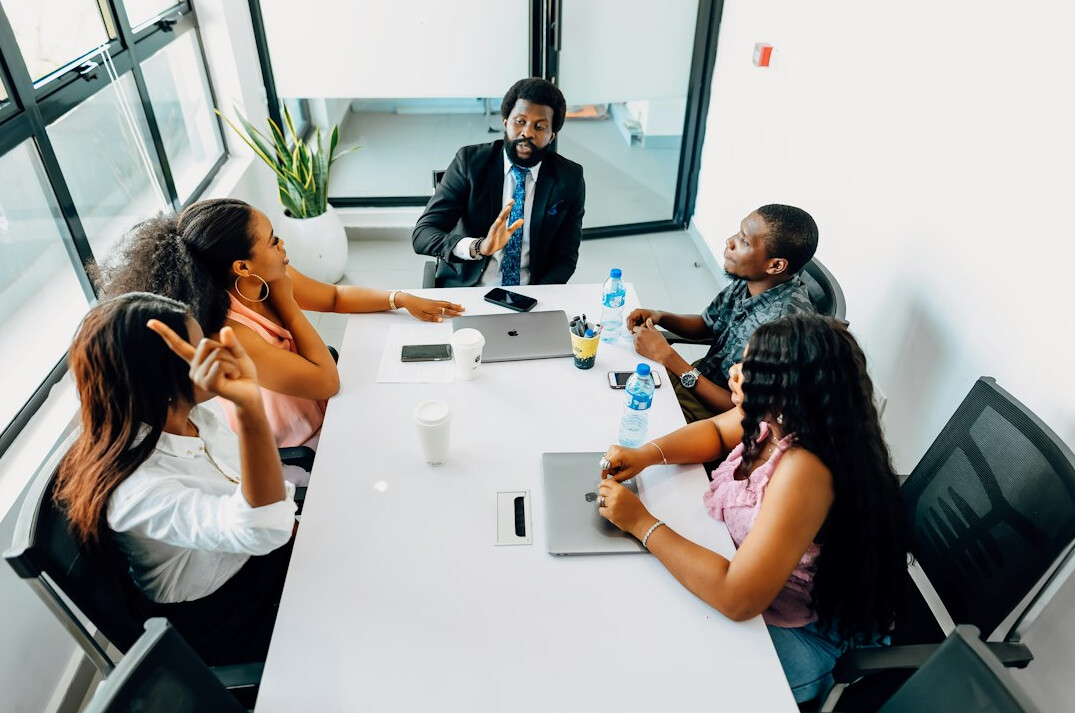 business team brainstorming session